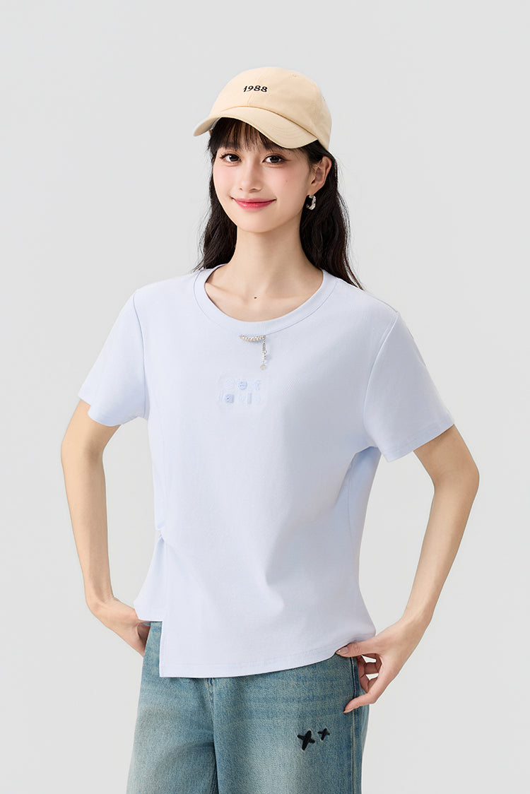 Women's Slim-Fit Crew-Neck T-Shirt - 16T5035
