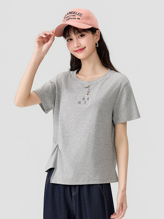Women's Slim-Fit Crew-Neck T-Shirt - 16T5035